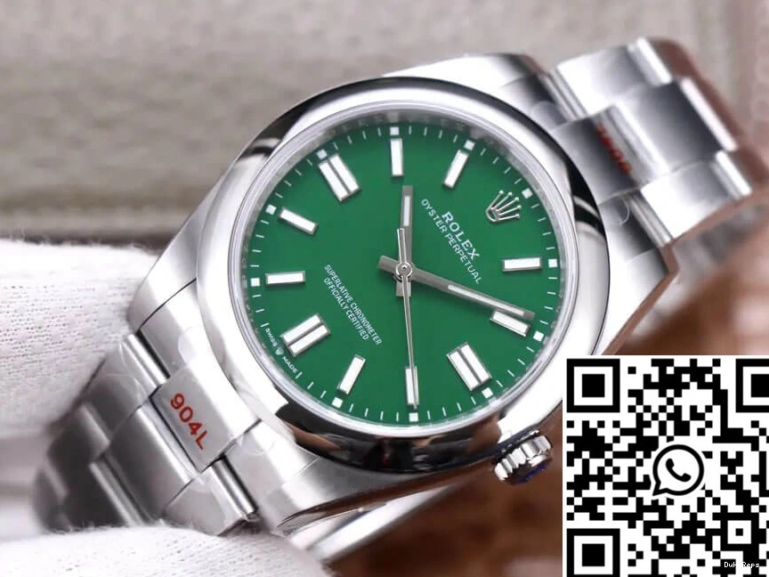 M124300-0005 Factory Green Oyster Perpetual EW 41MM Rolex Dial 1108